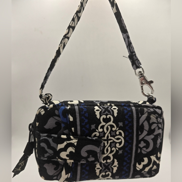 Vera Bradley Handbags - VERA BRADLEY Canterberry Cobalt Phone/Cigarette Pocket Ziparound Wallet